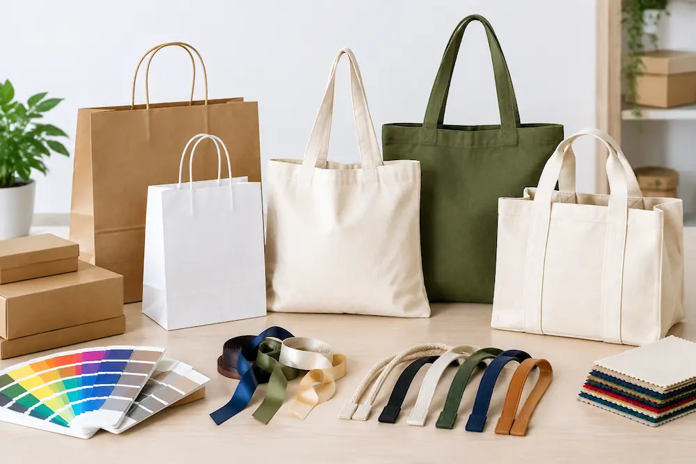 انواع ساک دستی کاغذی پارچه ای و برزنتی برای بسته بندی محصولات