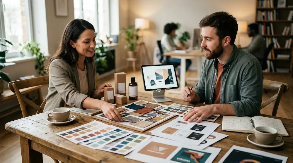 بررسی هویت بصری برند و نمونه های چاپی