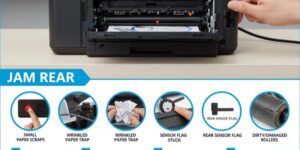 رفع خطای jam rear در پرینتر برادر