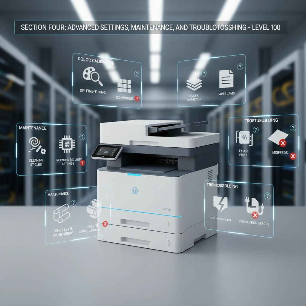 0 تا 100 تنظیمات پرینتر