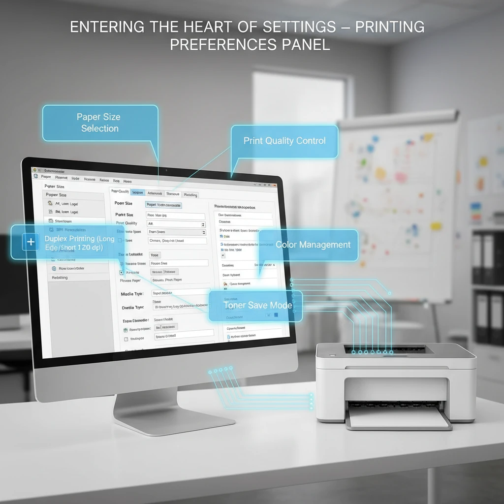 0 تا 100 تنظیمات پرینتر